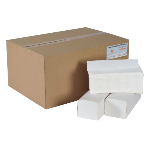 Ręcznik ZZ 25x21 biały Celuloza 3000 listków