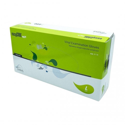 Rękawice winylowe bezpudrowe ZARYS easyCare vinyl PF L