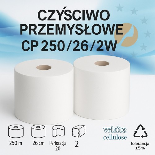 PALETA 84 ROLEK Czyściwo Papierowe 250m CELULOZA